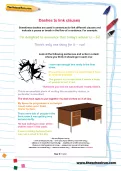 Dashes to link clauses worksheet