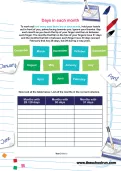 Days in each month worksheet