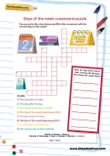 Days of the week crossword puzzle