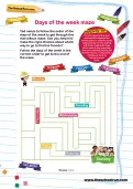 Days of the week maze
