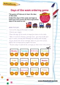 Days of the week ordering game