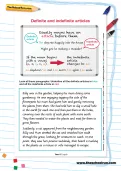 Definite and indefinite articles worksheet