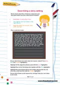 Describing a story setting worksheet