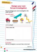Design your own forces investigation activity