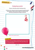 Designing a poster worksheet
