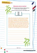 Dilemma story starter worksheet