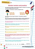 Division revision and practice worksheet