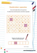 Double letter: opposites puzzle