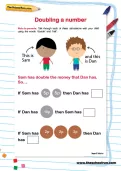 Doubling a number worksheet
