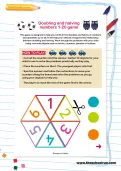 Doubling and halving numbers 1-20 game