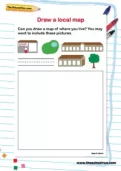 Draw a local map worksheet