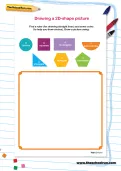 Drawing a 2D-shape picture worksheet