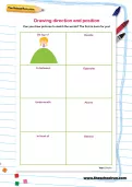 Drawing direction and position worksheet