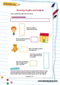 Drawing lengths and heights worksheet