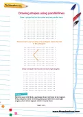 Drawing shapes using parallel lines worksheet