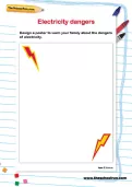 Electricity dangers worksheet
