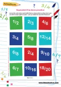 Equivalent fractions practice activity