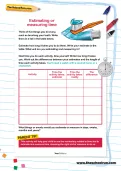 Estimating and measuring time worksheet