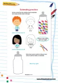 Estimating practice worksheet