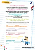 Expanding noun phrases worksheet