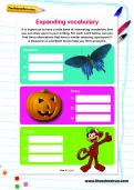 Expanding vocabulary worksheet