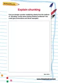 Explain chunking worksheet