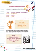 Exploring poetry: cinquains worksheet