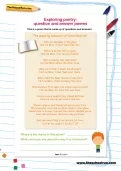 Exploring poetry: question and answer poems worksheet