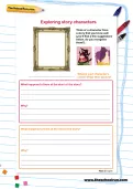 Exploring story characters worksheet