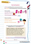 Fact and opinion worksheet