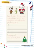 Father Christmas handwriting template