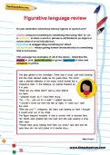Figurative language review worksheet