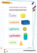 Find 3D shapes in your home activity