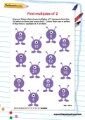 Find multiples of 2 worksheet