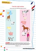 Find the right mother worksheet