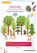 Finding information in pictures and texts