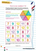 Five in a row: numbers 7-12