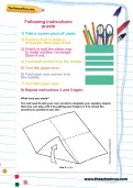 Following instructions puzzle activity