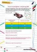 Forces investigation: comparing data worksheet
