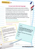 Formal and informal language worksheet