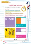 Fraction Frenzy flash cards
