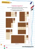 Fractions equal to 1 worksheet