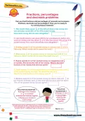 Fractions, percentages and decimals problems