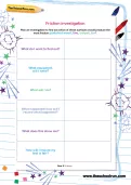 Friction investigation worksheet