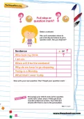 Punctuation worksheet