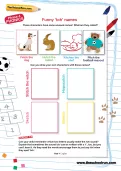 Funny -tch names worksheet