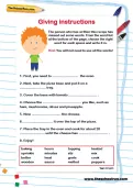 Giving instructions worksheet