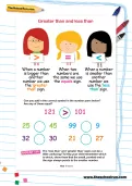 Greater than and less than worksheet