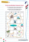 Grid coordinates treasure hunt