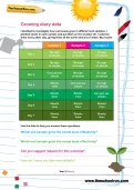 Growing diary data worksheet